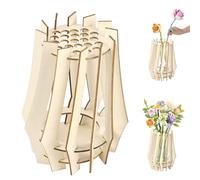 AOOTE Vase pour Lego Fleurs,Vase pour Bouquet de Fleurs Lego,Vases Puzzle en Bois pour Legos Roses, Fleur de Cerisier, Tournesol, Tulipes, jonquilles, Lotus Décoration