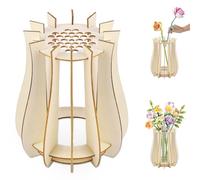 AOOTE Vase pour Lego Fleurs,Vase pour Bouquet de Fleurs Lego,Vases Puzzle en Bois pour Legos Roses, Fleur de Cerisier, Tournesol, Tulipes, jonquilles, Lotus Décoration