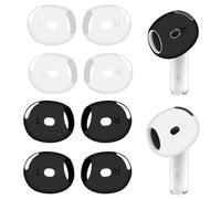 AOOTUERL 4 Paires d'embouts de Rechange pour Airpods 4 antidérapants/Rayures, Accessoires de Sport Ultra Fins en Silicone Souple pour écouteurs AirPod 4ème génération (Compatible étui)
