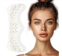 AOOTUERL Lot de 6 tatouages à paillettes dorées, patchs de maquillage à paillettes pour le visage, Accessoires de maquillage à paillettes mignons pour femm- Pour fête/carnaval/festival/Noël
