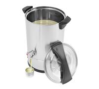 AOOUNGM Fondeur de cire pour bougies 12 l/15 l - Appareil de fusion de cire électrique commercial - Chauffage/maintien au chaud - 30 à 110 °C (26,5 x 39 cm)