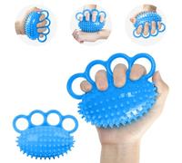 AOOWU Balle d'exercice pour les doigts, 2PCS Balle D'entraînement Exerciseur Doigt, balles anti-stress pour la thérapie des mains, pour la rééducation, la force de préhension le soulagement du stress