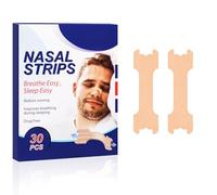 AOOWU Bandelettes Nasale, 30Pcs Bandes de Ronflement, Bandes Nasal Aanti-Ronflement, Anti Ronflement Patch Nasaux, Réduire Les Ronflements, AméLiorer La Qualité Du Sommeil