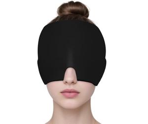AOOWU Chapeau Migraine, 180° Bonnet Migraine Relief Cap En Gel, Réutilisable Masque Migraine Et Céphalées, Chapeau De Soulagement Des Maux De Tête Pour Les Migraines Et Soulagement Des Tensions