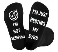 AOOWU Chaussettes Fantaisie Amusantes, Chaussettes Mollet En Coton Personnalisé Es, Chaussettes Humoristiques Amusantes, Cadeau De Nouveauté D'Anniversaire De NoëL, Taille Unique 39-45, Unisexe