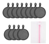 AOOWU Coton Demaquillant Lavable, 12PCS Disque Démaquillant Réutilisable, Lingette Demaquillante Lavable Double Face Disponible, Doux Microfibre Démaquillant, pour Nettoyage du Visage Soins de la Peau