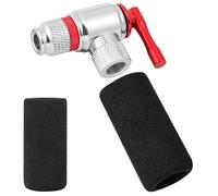 AOOWU Gonfleur de CO2 pour Vélos, Pompe à CO2 Compatible avec Valve Presta et Schrader, Pompe à Air CO2 Rapide et Facile pour VTT et Vélo de Route Gaine Isolante Incluse Cartouches de CO2 Non Incluses