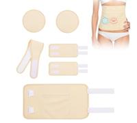 AOOWU Kit de Pack d'Huile de Ricin, Réutilisables Castor Oil Packs, Kit de compresses d'huile de ricin, Ensemble d'huile de ricin bio aide à dormir, améliore la circulation digestive, la constipation