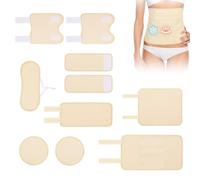 AOOWU Kit de Pack d'Huile de Ricin, Réutilisables Castor Oil Packs, Kit de compresses d'huile de ricin, Ensemble d'huile de ricin bio aide à dormir, améliore la circulation digestive, la constipation