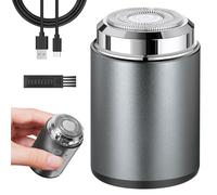 AOOWU Mini Rasoir Électrique, Rasoir Étanche Lavable De Poche Portable Pour Le Rasage, Capsule Razor Tondeuse à Barbe Électrique Rechargeable par USB, Mini Shaver, Humide Et Sec Rasoir Voiture, Voyage