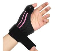 AOOWU Orthèse Pouce, Réglable Attelle Doigt, respirant Attelle de Pouce, Attelle de Pouce à Compression Réversible, pour l'Arthrite, Tendinite, Arthrose, Rhizarthrose, Orthèse de Pouce pour Fracture