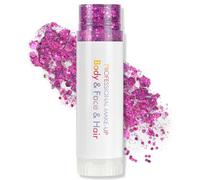 AOOWU Paillettes Visage Corps Festif - Flash Stick Rotatif Éclat Persistant pour Fêtes Musicales & Soirées - Sans Collant, Sécurité pour Peau Sensible,Violet,15g
