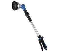 AOOWU Pistolet arrosage en métal, Pistolet de pulvérisation allongé avec 10 modèles réglables, Arroseur de Jardin en Métal, Tête Pivotante à 180° lavage de voiture nettoyage de cour arrosage du jardin
