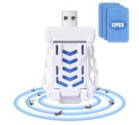 AOOWU Portable USB Électrique Répulsif Anti-Moustique, Répulsif Anti-Moustiques à Brancher sur USB avec 12pcs Serpentins Anti-Moustiques Électriques, USB Tueur De Moustiques Répulsif Électrique