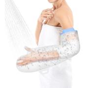 AOOWU Protection Platre Bras, Réutilisable Couvre-Main Plâtré Pour Adultes, Protection Douche Plaie Blessé Manchon Coudé, Réutilisable Protège-Bras Étanche, Gardez Les Plaies Et Le Bandage Au Sec