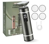 AOOWU Râpe à Pieds Pédicure Electrique en Nano-Verre, Rechargeable Electrique Lime pour Les Pieds en Verre Nano, Réglage à 3 Vitesses, pour Pédicures Femmes Hommes Enlever Les Peaux Mortes et Corne