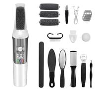 AOOWU Rapeuse Pieds électrique, Kit de Pédicure Professionnel Anti-callosités, Ponceuse Pieds Electrique avec 3PCS Rouleaux de Remplacement, Rechargeable Anti-callosités, pour Femmes Hommes Pédicures