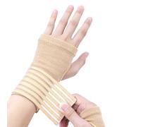 AOOWU Respirant Attelle de Poignet, 1 paire Attelle Poignet Pour l'Arthrite, Orthèse élastique de Poignet pour Douleurs Articulaires, Attelle de Poignet Avancé pour Tendinite, Canal Carpien et Entorse