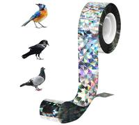 AOOWU Ruban Repulsif pour Oiseaux, 2.4cm*80m Anti Pigeon Effaroucheur d'oiseaux, Ruban Réfléchissant pour Oiseaux, Anti Pigeons pour Balcon, Bande Repulsive Anti Pigeon, pour Jardins, Vergers
