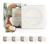 AOOWU Savon Solide, 6PCS 100g Savon le Naturel, hydrate et nourrit Savon de bain, Savon solide mains & corps, pour tout type de peau, visage & corps, Savon Solide Surgras pour remplacer le gel douche