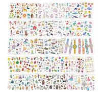 AOOWU Tatouage Temporaire Enfant, 60 Feuilles Etanche Tatouage Ephémère Kit Tatoo, Espace, Dinosaure, Animal, Licorne, Pirate, Papillon, Poisson, Cadea Décoration De Fête Garçon Fille