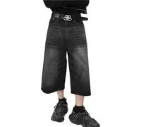 AOPEZIA Shorts pour hommes Baggy Y2K Esthétique Jeans courts Jeans Baggy Jorts Jeans Baggy Fit Shorts Bermuda Shorts Shorts décontractés Shorts de skateboard(4XL)