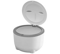 AOpghY Poubelle à litière pour chat, bac à litière amovible en plastique gris, anti-odeurs, pour chats de toutes tailles, nécessaire quotidienne pour propriétaires de chats