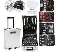 Aopunly Boîte à outils 1031 pcs. Boîte à roulettes Boîte à outils divisée en quatre parties