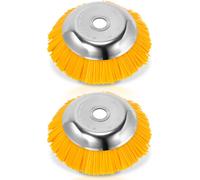 Aopunly Brosse à mauvaises herbes 2 pièces nylon 25,4x200mm 8 pouces Embout débroussailleuse Pour débroussailleuse Stihl
