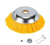 Aopunly Brosse désherbage nylon 25,4x200mm 8 pouces Embout débroussailleuse Pour débroussailleuse Stihl