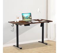 Aopunly Bureau 140 x 60 cm, Bureau à hauteur réglable électriquement, avec fonction mémoire et technologie anti-collision avec commande mémoire vintage