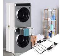 Aopunly cadre de connexion Cadre de montage intermédiaire avec porte-serviettes Corde à linge extensible Métal universel