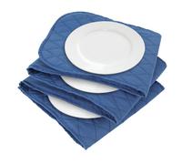 Aopunly Chauffe-assiettes électrique 34 x 30 cm pouvant accueillir jusqu'à 12 assiettes de 32 cm Bleu 200W