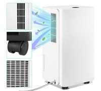 Aopunly Déshumidificateur d'air 16L/jour, réservoir de 2L, avec réservoir d'eau Déshumidificateur d'air pour les constructions, purificateur d'air - amovible