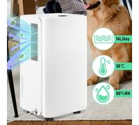 Aopunly Déshumidificateur d'air Sécheur d'air 16L/jour Réservoir 2L, Déshumidificateur d'air 38dB, avec réservoir d'eau Dehumidifier
