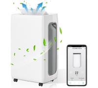 Aopunly Déshumidificateur - WIFI - 26 L / jour, réservoir de 4,5L, jusqu'à 30 m², électrique, séchage du linge, minuterie 24H, mode auto - Capacité de déshumidification de la pièce
