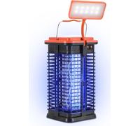 Aopunly Exterminateur d'insectes électrique 3W Lumière UV solaire Lampe à moustiques Avec lumière LED Piège à insectes Lampe à moustiques Exterminateur de mouches Piège à moustiques
