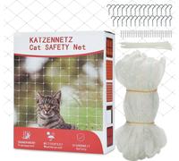 Aopunly Filet pour balcon Filet transparent pour fenêtre Filet pour balcon pour chats sans percer 3x8m