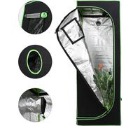 Aopunly Grow Tente pour plantes Tente de culture Serre Box Jardin Culture Légumes Herbes Armoire de culture Intérieur 60 x 60 x 180 cm Fleurs petites tomates