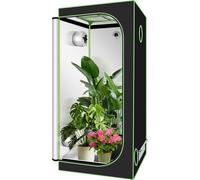 Aopunly Grow Tente pour plantes Tente de culture Serre Box Jardin Culture Légumes Herbes Armoire de culture Intérieur 40x40x120 cm