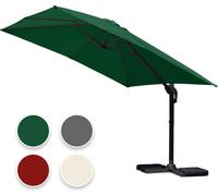 Aopunly Parasol Parapluie Ø3m pivotant,inclinable,rotation 360°,parasol de marché,vert