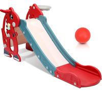 Aopunly Toboggan pour enfants 4 en 1 Toboggan de jardin pour 1-6 ans Mini Jouet d'enfant