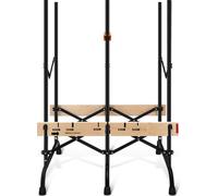 Aopunly Tréteau de sciage Scie pour bois de chauffage Tréteau de sciage stable pour scier le bois de chauffage Tréteau de sciage pour bois - noir