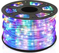 Aopunly Tuyau lumineux LED Chaîne d'éclairage Multicolore 10 mètres LED pour Intérieur/Extérieur Noël Eclairage Décoration Tuyau lumineux