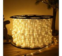 Aopunly Tuyau lumineux LED Chaîne lumineuse Éclairage Blanc chaud 20 mètres LED pour intérieur/extérieur Éclairage Noël Décoration Tuyau lumineux