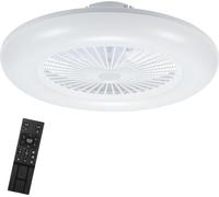 Aopunly Ventilateur de plafond avec éclairage et télécommande 80W Plafonnier Ventilateur silencieux Lampe de plafond