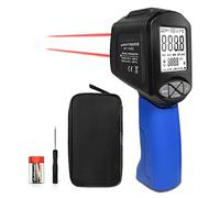 AOPUTTRIVER AP-1580 Thermomètre laser, pyromètre infrarouge 30:1 avec émissivité réglable, rétroéclairage, mesure de température élevée -58°F à 2876°F pour four à pizza HVAC