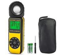 AOPUTTRIVER Luxmètre Numérique,Luxmetre Numerique Gamme de Compteurs D'éclairage Allant Jusqu'à 400 000 lux, Posemètre Numérique Portable Température Ambiante ISO, ROHS, GMC Approuvé