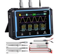 AOPUTTRIVER Oscilloscope Numerique, 19999 Multimètre 4½ chiffres, Oscilloscope, Générateur de signaux 3 en 1, 2 canaux, 250MS/s High Sample Rate et 50Mhz Bandwidth, 4.3' HD Touch Screen