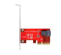 AoQhir Carte adaptateur PCIe 3.0 x4 vers U.2 (SFF-8643) NVMe - Convertisseur PCI Express vers U.2 interne pour SSD NVMe 2,5" (SFF-8639), prend en charge 750 et autres disques U.2, bande passante 32